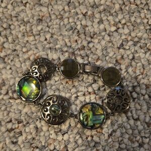 Lia Sophia Silver Bracelet with Iridescent Accents